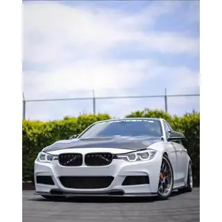 Priekšējā bampera lūpa Lip V-Style (F30 M-Sport, oglekļa šķiedra) foto 4