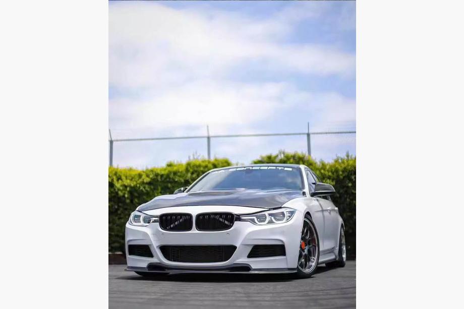 BMW 3. sērija F30/F31 2012–2019 Priekšējā bufera lūpa FRP V3 (M-Performance) Foto 4