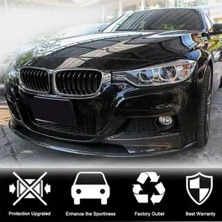 Priekšējā bampera lūpa MP-Style (priekš F30 M-Sport, karbons) foto 2