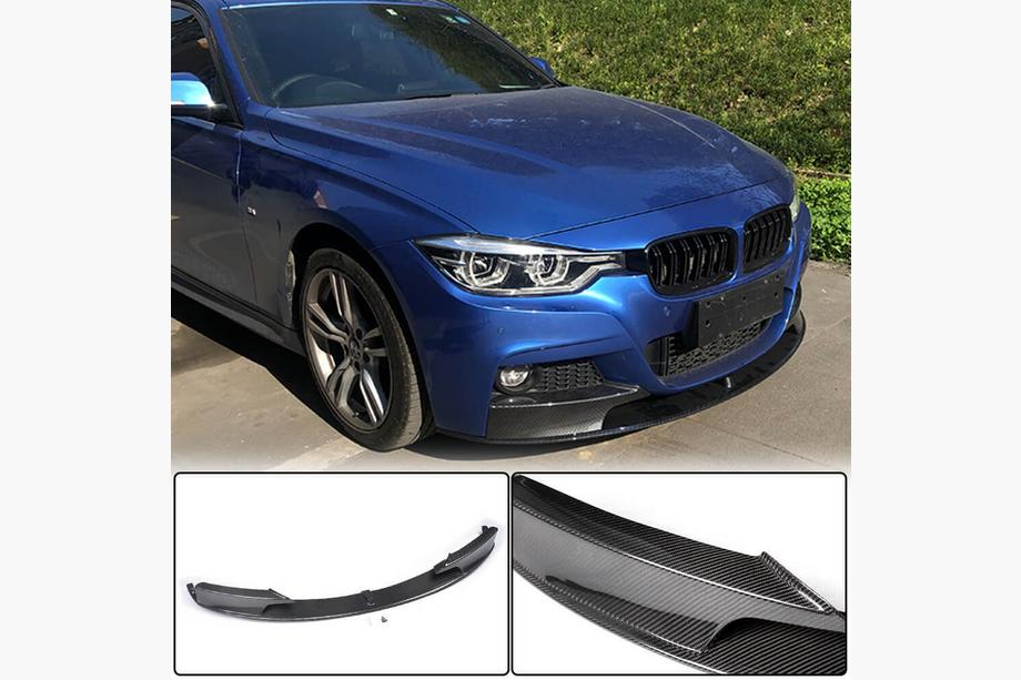 BMW 3. sērija F30/F31 2012–2019 Priekšējā bampera lūpa MP-Style (priekš F30 M-Sport, karbons) Image
