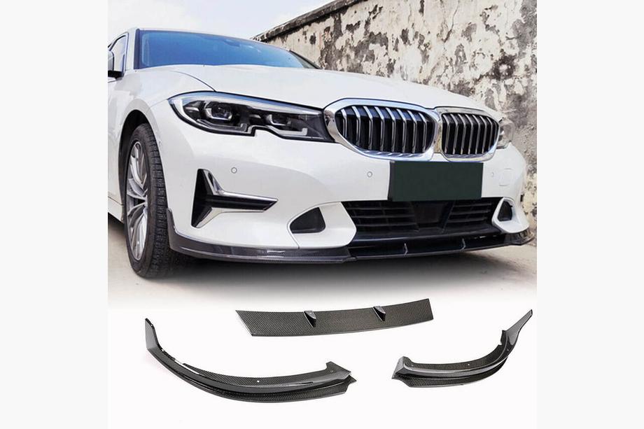 BMW 3. sērija G20/G21 2018– Priekšējā bufera lūpa Lip V2 (Base 2018-2022, oglekļa šķiedra) Image