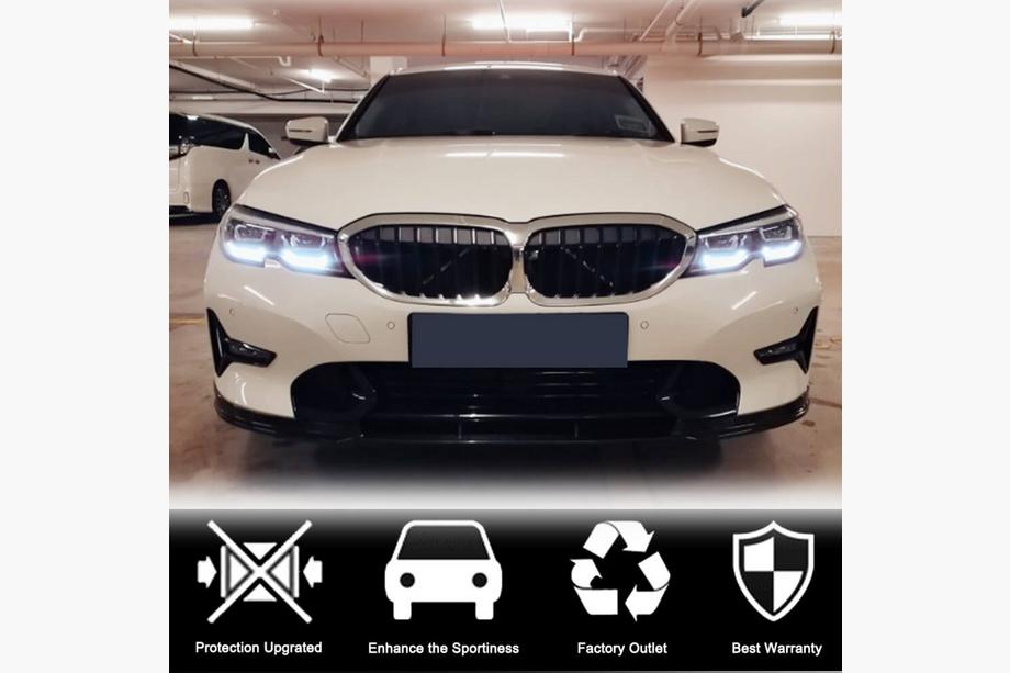 BMW 3. sērija G20/G21 2018– Priekšējā bampera lūpa FRP V3 (2019-2022 Base) Foto 4