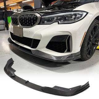Priekšējā bufera lūpas spoilers AC-Style (M-Sport 2018-2022, oglekļa šķiedra) BMW 3. sērija G20/G21 2018– foto 1