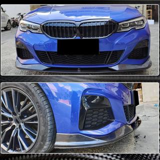 Priekšējā bufera lūpas spoilers AC-Style (M-Sport 2018-2022, oglekļa šķiedra) BMW 3. sērija G20/G21 2018– foto 3