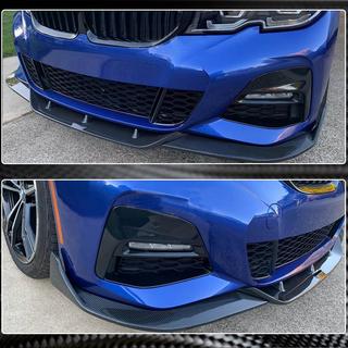 Priekšējā bufera lūpa Lip PD-Style (M-Sport 2018-2022, oglekļa šķiedra) BMW 3. sērija G20/G21 2018– foto 3