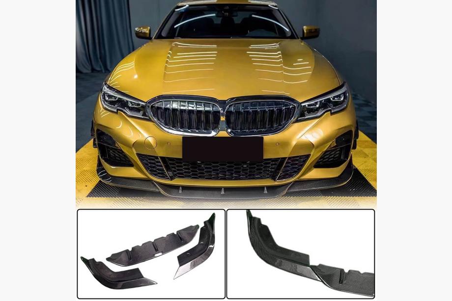 BMW 3. sērija G20/G21 2018– Priekšējā bufera lūpa Lip PD-Style (M-Sport 2018-2022, oglekļa šķiedra) Image