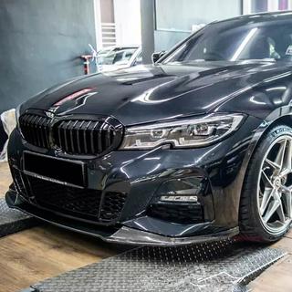 Priekšējā bampera lūpa Lip V5 (M-Sport 2018-2022, oglekļa šķiedra) BMW 3. sērija G20/G21 2018– foto 3