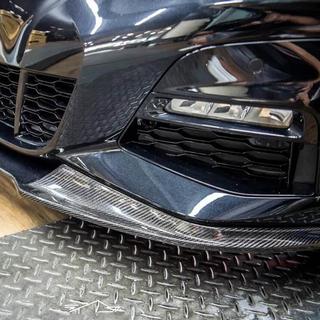 Priekšējā bampera lūpa Lip V5 (M-Sport 2018-2022, oglekļa šķiedra) BMW 3. sērija G20/G21 2018– foto 4