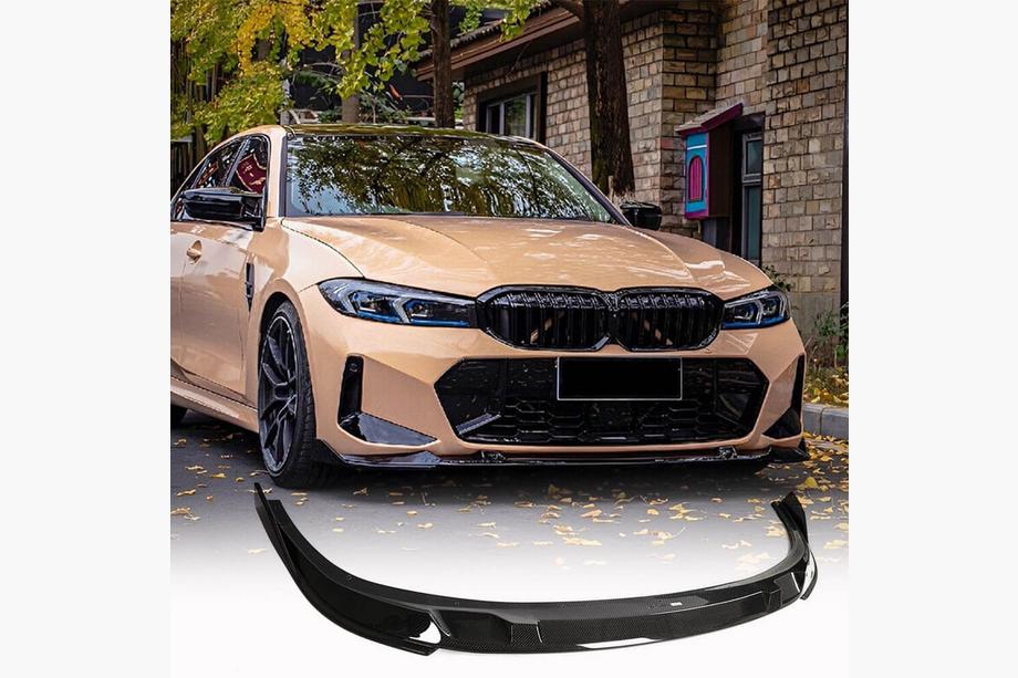 BMW 3. sērija G20/G21 2018– Priekšējā bampera lūpas uzlika Lip V2 (M-Sport 2022+, oglekļa šķiedra) Foto 1