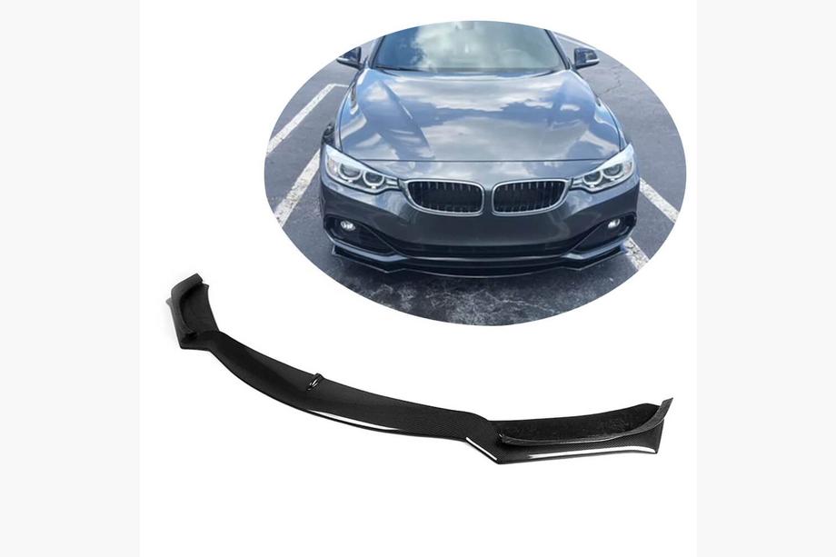 BMW 4 sērija F32/F33/F36 2012–2020 Priekšējā bampera lūpa (Base 2013-2016, oglekļa šķiedra) Image
