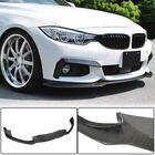 BMW 4 sērija F32/F33/F36 2012–2020 Priekšējā bufera lūpa Lip V1 (M-Sport, oglekļa šķiedra) foto 1
