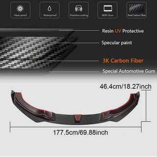 Priekšējā bampera lūpas uzlika Lip V2 (M-Sport, karbons) BMW 4 sērija F32/F33/F36 2012–2020 foto 4