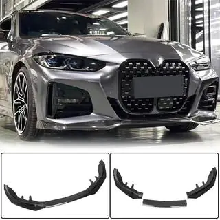 Priekšējā bampera lūpas spoilers Lip V1 (G22/G23 M-Sport, oglekļa šķiedra) foto 1
