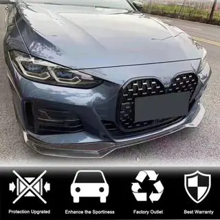 Priekšējā bampera lūpas spoilers Lip V1 (G22/G23 M-Sport, oglekļa šķiedra) foto 2