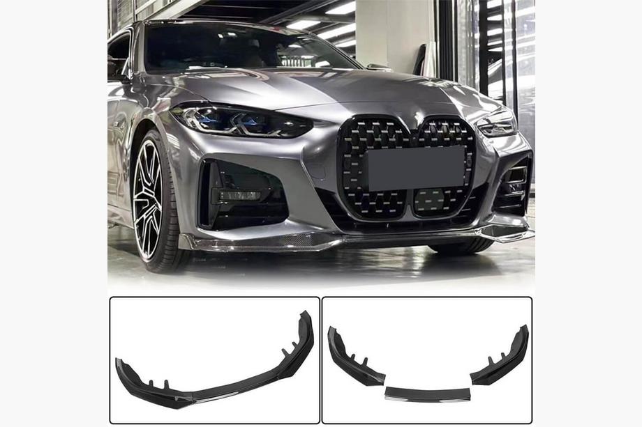 BMW 4. sērija G22/23/26 2020– Priekšējā bampera lūpas spoilers Lip V1 (G22/G23 M-Sport, oglekļa šķiedra) Image