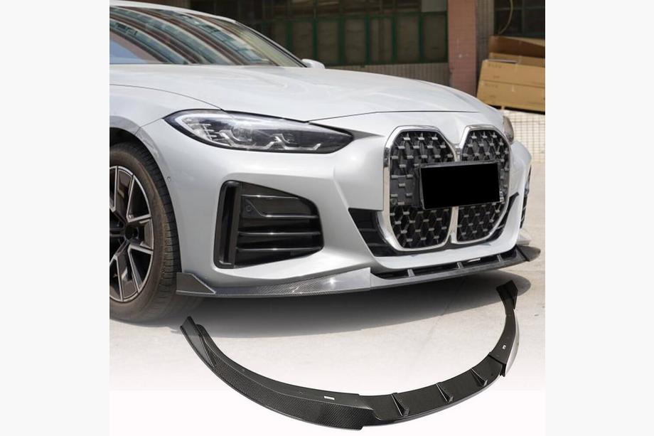 BMW 4. sērija G22/23/26 2020– Priekšējā bampera lūpa Lip V3 (G26 M-Sport, oglekļa šķiedra) Image