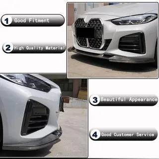 Priekšējā bampera lūpa Lip V2 (G26 M-Sport, oglekļa šķiedra) foto 3