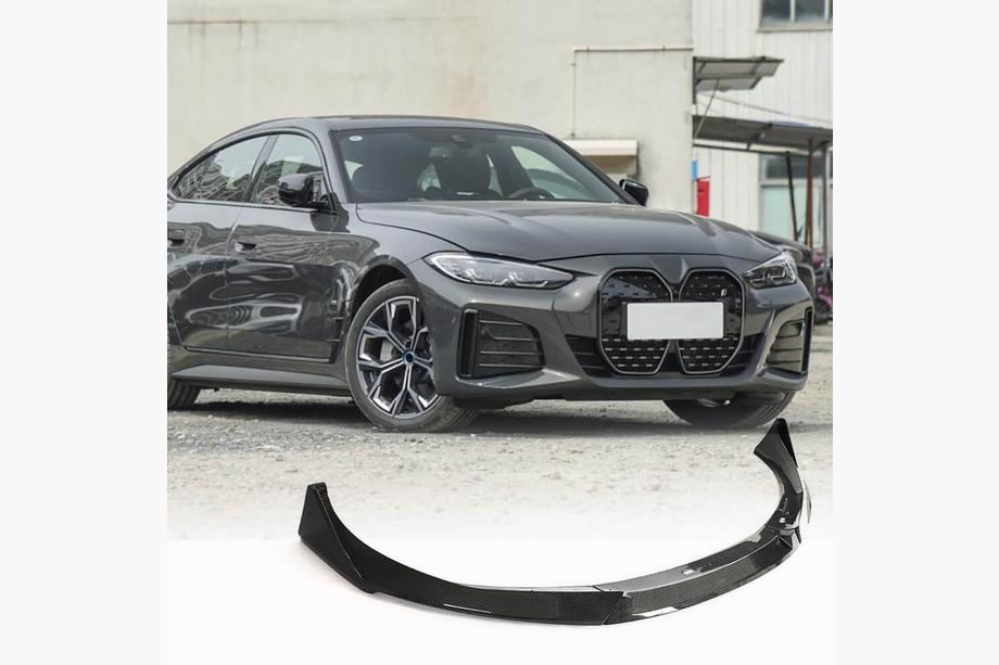 BMW 4. sērija G22/23/26 2020– Priekšējā bampera lūpa Lip V1 (G26 M-Sport, oglekļa šķiedra) Foto 1