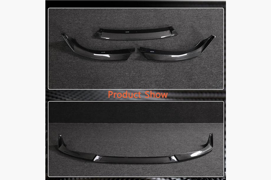 BMW 4. sērija G22/23/26 2020– Priekšējā bampera lūpa Lip V1 (G26 M-Sport, oglekļa šķiedra) Foto 3