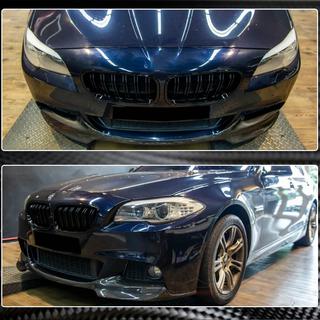 Priekšējā bampera lūpa Lip V1 (F10 M-Sport, oglekļa šķiedra) BMW 5. sērija F10/F11 2010–2016 foto 3