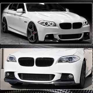 Priekšējā bampera lūpa Lip V1 (F10 M-Sport, oglekļa šķiedra) BMW 5. sērija F10/F11 2010–2016 foto 4
