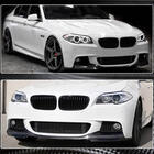 BMW 5. sērija F10/F11 2010–2016 Priekšējā bampera lūpa (splitteris) Carbon V2 (M-Sport) foto 4