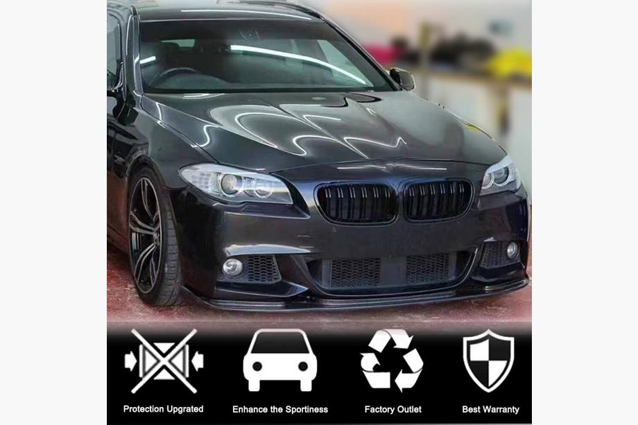BMW 5. sērija F10/F11 2010–2016 Priekšējā bampera lūpa FRP V5 (M-Sport) Foto 2