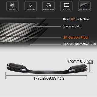 Priekšējā bampera lūpas spoilers Lip V2 (F10 M5, Carbon) BMW 5. sērija F10/F11 2010–2016 foto 4