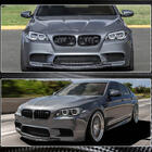 BMW 5. sērija F10/F11 2010–2016 Priekšējā bampera lūpas spoilers Lip V4 (F10 M5, karbons) foto 4