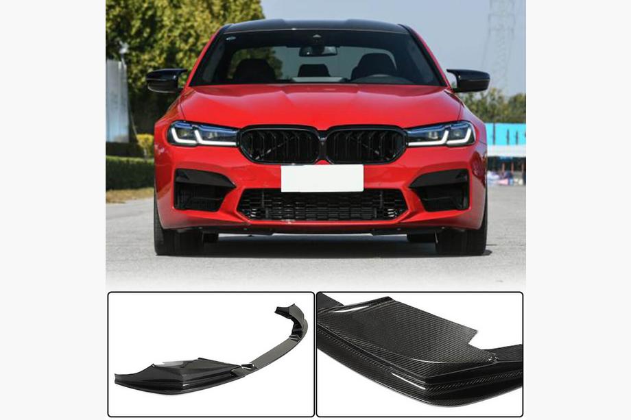 BMW 5. sērija G30/G31 2017–2023 Priekšējā bampera lūpa Lip V2 (M5 F90 2020-2024, oglekļa šķiedra) Image