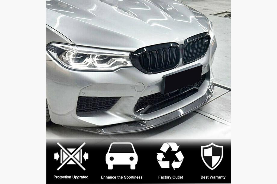BMW 5. sērija G30/G31 2017–2023 Priekšējā bampera lūpa (lip spoileris) Lip V3 (M5 F90 2017-2020, oglekļa šķiedra) Foto 5