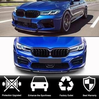 Priekšējā bampera lūpas spoilers Lip V4 (M5 F90 2020-2024, oglekļa šķiedra) BMW 5. sērija G30/G31 2017–2023 foto 2
