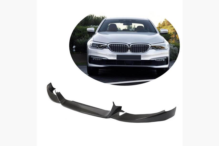 BMW 5. sērija G30/G31 2017–2023 Priekšējā bufera karbona uzlika (2017-2020 Base) Image