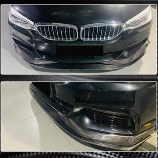 Priekšējā bampera lūpa Lip V1 (M-Sport 2017-2020, oglekļa šķiedra) BMW 5. sērija G30/G31 2017–2023 foto 4