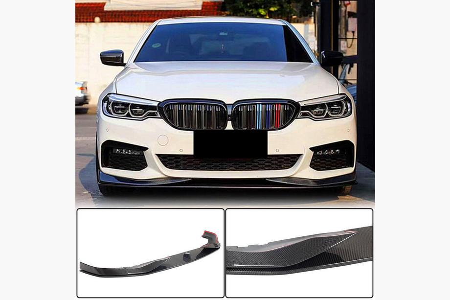 BMW 5. sērija G30/G31 2017–2023 Priekšējā bampera lūpa Lip V1 (M-Sport 2017-2020, oglekļa šķiedra) Image