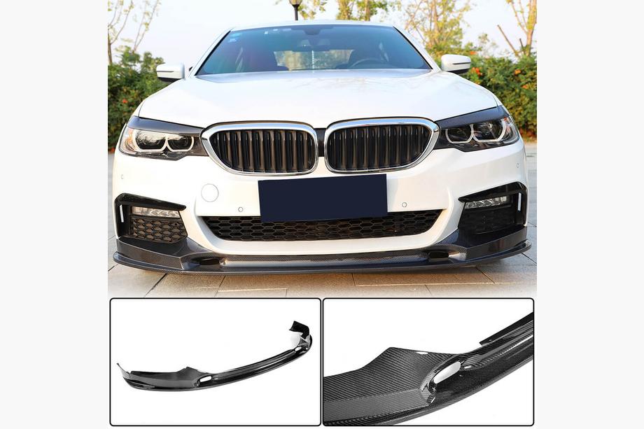 BMW 5. sērija G30/G31 2017–2023 Priekšējā bampera lūpa Lip V2 (M-Sport 2017-2020, oglekļa šķiedra) Image