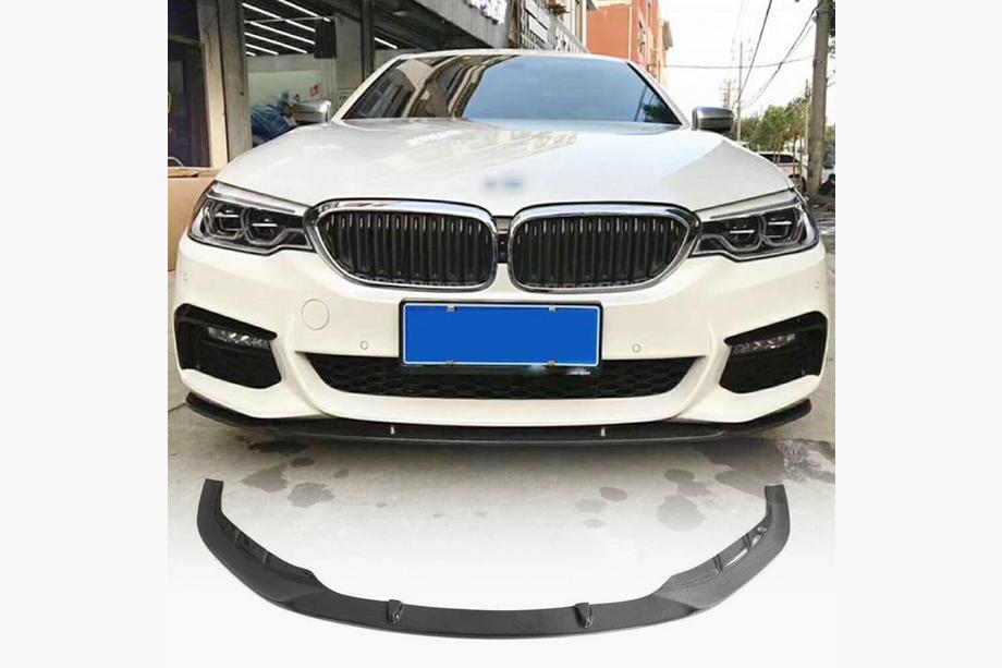 BMW 5. sērija G30/G31 2017–2023 Priekšējā bampera lūpa Lip V3 (M-Sport 2017-2020, oglekļa šķiedra) Image