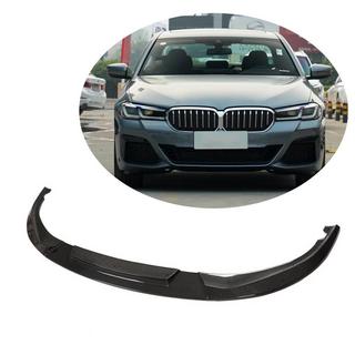 Priekšējā bampera lūpa Lip V2 (M-Sport 2021-2024, oglekļa šķiedra) BMW 5. sērija G30/G31 2017–2023 foto 1
