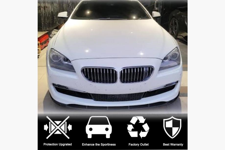 BMW 6. sērija F12/F13/F06 2011–2018 Priekšējā bampera lūpa FRP V2 (Base) Foto 4
