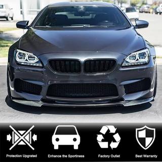 Priekšējā bampera lūpa Lip V1 (M6, oglekļa šķiedra) BMW 6. sērija F12/F13/F06 2011–2018 foto 3