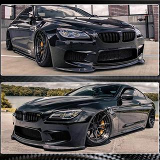 Priekšējā bampera lūpa Lip V1 (M6, oglekļa šķiedra) BMW 6. sērija F12/F13/F06 2011–2018 foto 4