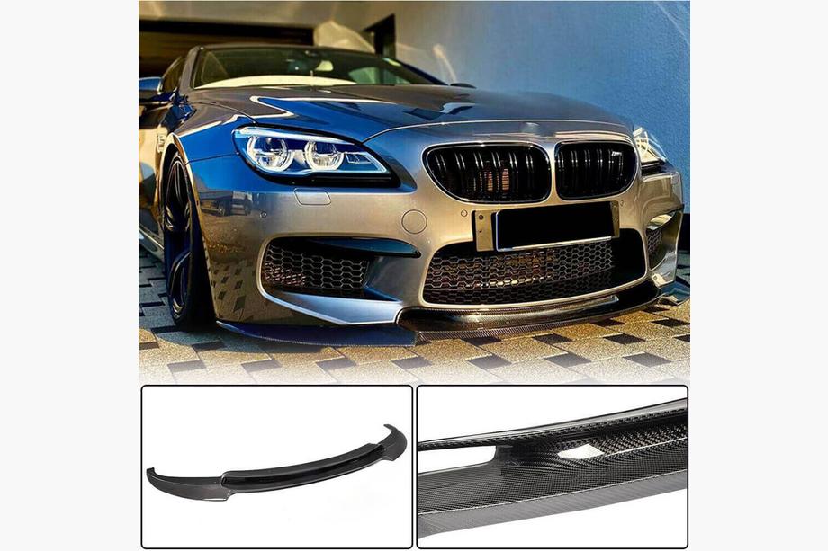BMW 6. sērija F12/F13/F06 2011–2018 Priekšējā bampera lūpa Lip V1 (M6, oglekļa šķiedra) Foto 2