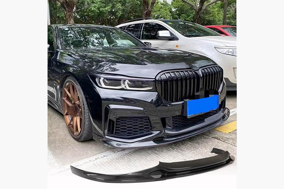 BMW 7. sērija G11/G12 2015–2022 Priekšējā bampera lūpa Lip V2 (M-Sport 2019-2022, oglekļa šķiedra) Image
