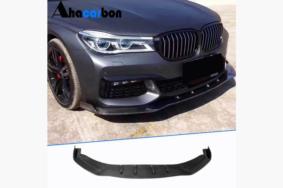 BMW 7. sērija G11/G12 2015–2022 Priekšējā bampera lūpa Lip V2 (M-Sport 2016-2019, oglekļa šķiedra) Image