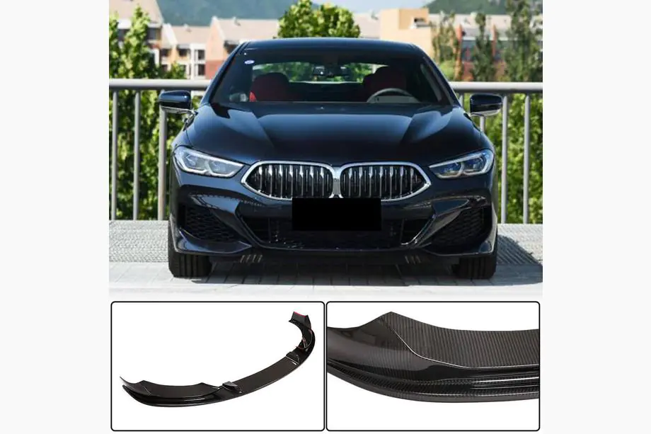 BMW 8. sērija G14/G15/G16 2018– Priekšējā bampera lūpas uzlika Lip V2 (M-Sport, karbons) Foto 1