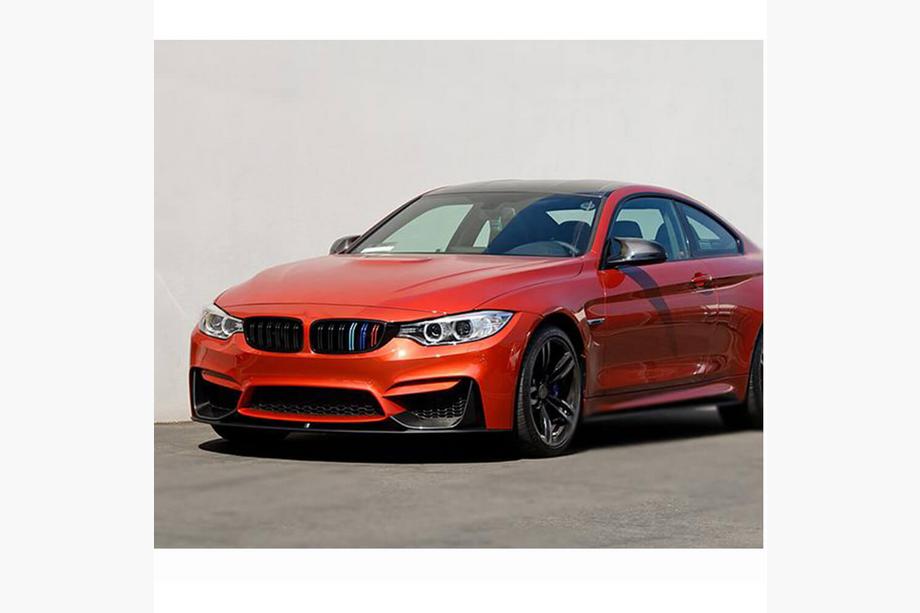 BMW 3. sērija F30/F31 2012–2019 Priekšējā bampera lūpa Lip V4 (F80, oglekļa šķiedra) Foto 2