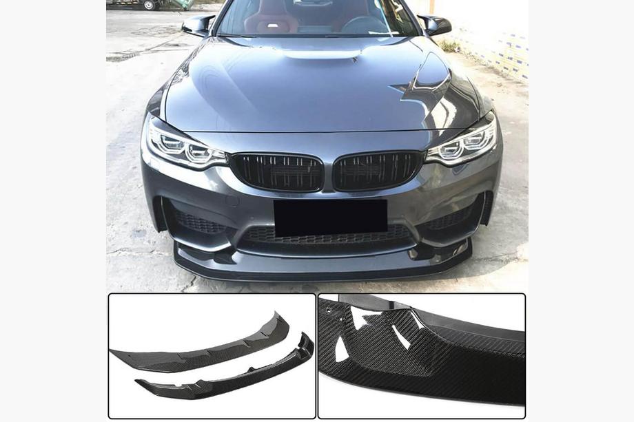 BMW 4 sērija F32/F33/F36 2012–2020 Priekšējā bampera lūpas spoilers Lip V1 (F82/F83, oglekļa šķiedra) Foto 1