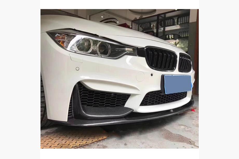 BMW 4 sērija F32/F33/F36 2012–2020 Priekšējā bampera lūpa Lip V2 (F82/F83, oglekļa šķiedra) Foto 3