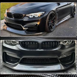 Priekšējā bampera lūpa Lip V7 (F82/F83, oglekļa šķiedra) BMW 4 sērija F32/F33/F36 2012–2020 foto 4
