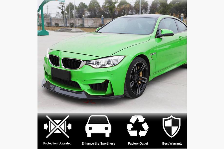BMW 4 sērija F32/F33/F36 2012–2020 Priekšējā bampera lūpa Lip V7 (F82/F83, oglekļa šķiedra) Foto 3